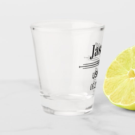 Personalisiert Schnapsglas (Links)