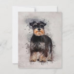 Personalisiert Schnauzer | Hund Birthday card Einladung<br><div class="desc">Berufliches Design, reiche Bilder, helle Farben, klare Schriftart, leicht lesbar. Das lebendige Bild und der einzigartige Dekorationsstil der hängenden Fahnen können Ihren Geschmack im Leben gut widerspiegeln.Hergestellt aus hochwertigem Polyester-Baumwollmaterial aus Leinwand, stark und haltbar. Das Bild ist deutlich auf der fortgeschrittenen Leinwand gedruckt. Der obere Stock und das Seil sind...</div>