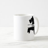 Personalisiert Schnauzer Pet Groomer Kaffeetasse (VorderseiteRechts)