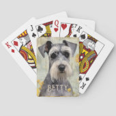 Personalisiert Schnauzer Spielkarten (Rückseite)