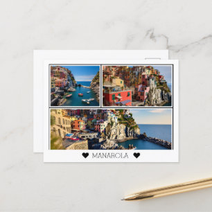 Personalisiert, schön Manarola, Italien Postkarte