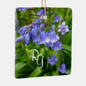 Personalisiert Schöne Bluebell Keramik Tree Deco Keramikornament (Rechts)