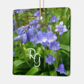 Personalisiert Schöne Bluebell Keramik Tree Deco Keramikornament (Links)