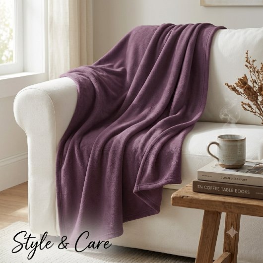 Personalisiert Schöne Mulberry-Fleece (3 Größen) Fleecedecke