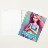 Personalisiert Schöne Yoga Girl Meditation Planer (Anzeige)