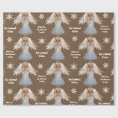 Personalisiert schöner Engel Geschenkpapier (Flach)