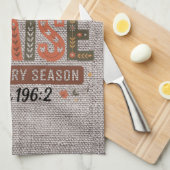 Personalisiert Schöner Fall/Erntedank Christlich Geschirrtuch (Viertel Falte)