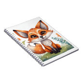 Personalisiert schönes Fox SpiralNotebook Notizblock (Rechte Seite)