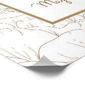 Personalisiert schönes Poster - Arabisches Aytal K (Ecke)