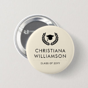 Personalisiert School and Uni-Abschluss Elegante Button