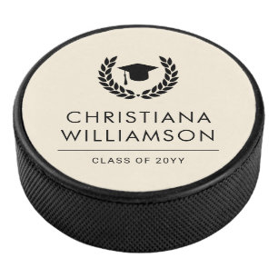 Personalisiert School and Uni-Abschluss Elegante Eishockey Puck