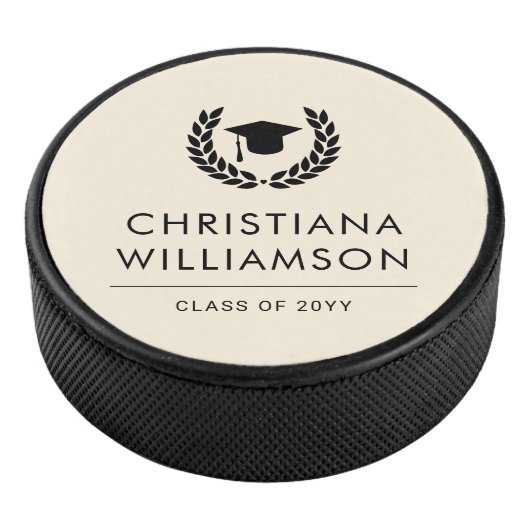 Personalisiert School and Uni-Abschluss Elegante Eishockey Puck (3/4)