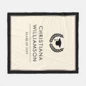 Personalisiert School and Uni-Abschluss Elegante Fleecedecke (Vorderseite (Horizontal))