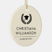 Personalisiert School and Uni-Abschluss Elegante Keramik Ornament (Rechts)