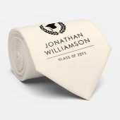 Personalisiert School and Uni-Abschluss Elegante Krawatte (Gerollt)