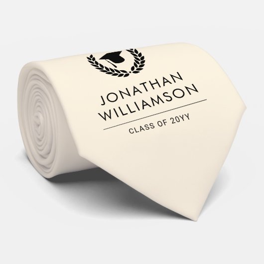 Personalisiert School and Uni-Abschluss Elegante Krawatte (Gerollt)