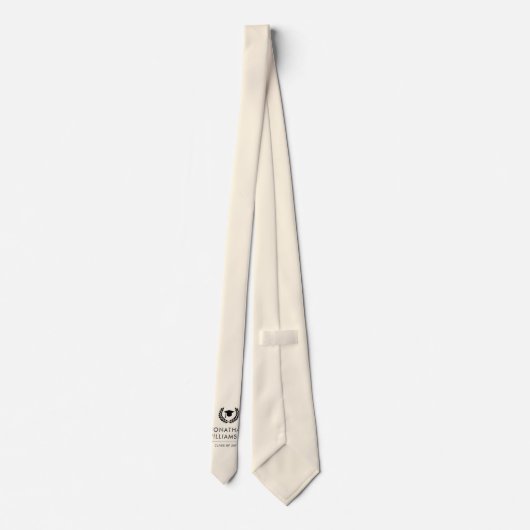 Personalisiert School and Uni-Abschluss Elegante Krawatte (Rückseite)