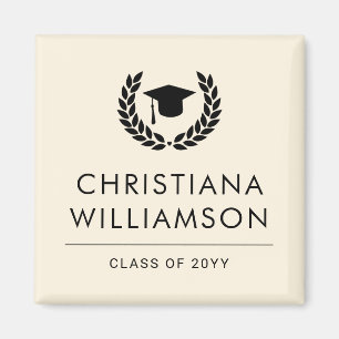 Personalisiert School and Uni-Abschluss Elegante Magnet