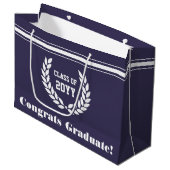 Personalisiert School and University Abschluss Große Geschenktüte (Vorderseite Schrägansicht)