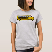 PERSONALISIERT School Bus Graphic T-Shirt (Vorderseite)