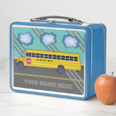 Personalisiert School Bus Metal Lunchbox (Beispiel)