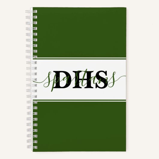 Personalisiert School Colorblock Notebook Notizblock (Vorderseite)