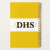 Personalisiert School Colorblock Notebook Notizblock (Rückseite)