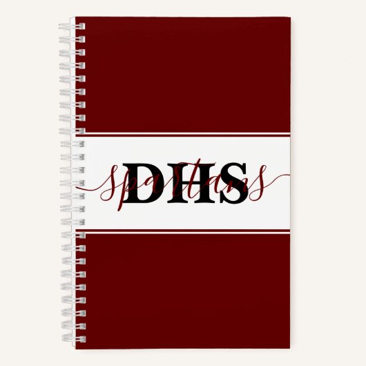 Personalisiert School Colorblock Notebook Notizblock (Vorderseite)