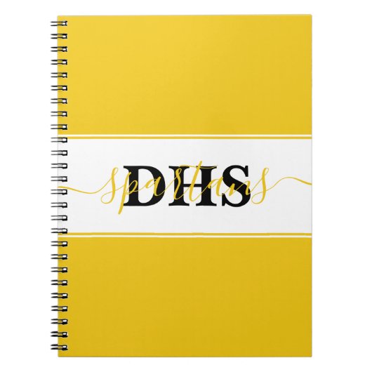 Personalisiert School Colorblock Notebook Notizblock (Vorderseite)