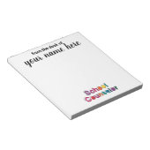 Personalisiert School Counselor Editor Notizblock (angewinkelt)