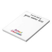 Personalisiert School Counselor Editor Notizblock (Rotiert)