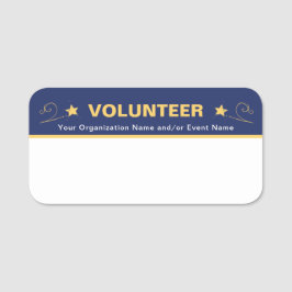 Personalisiert School Event Staff Volunteer Namensschild