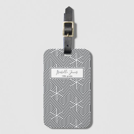 personalisiert School Gepäckanhänger (Vorderseite Vertikal)