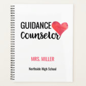 Personalisiert School Guidance Counselor Watercolo Planer (Vorderseite)