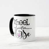 Personalisiert School Nurse-Geschenk Tasse (Vorderseite Links)