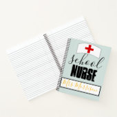 Personalisiert School Nurse Stethoscope Herz Notizblock (Innenseite)