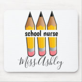 Personalisiert School Nury Design Mousepad (Vorne)