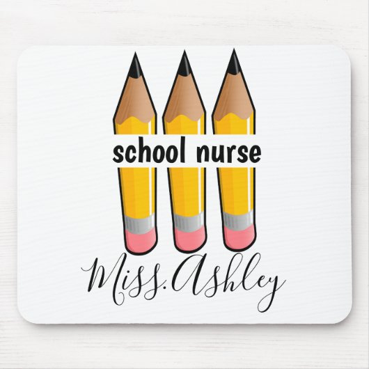Personalisiert School Nury Design Mousepad (Vorne)