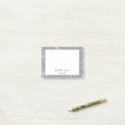 personalisiert School Post-it Klebezettel (Auf Schreibtisch)