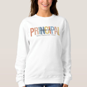 Personalisiert School Principal Sweatshirt