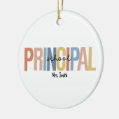 Personalisiert School Principal Weihnachten Keramik Ornament (Links)