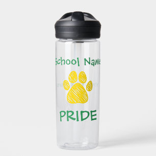 Personalisiert School Prix Paw Printwasser Flasche