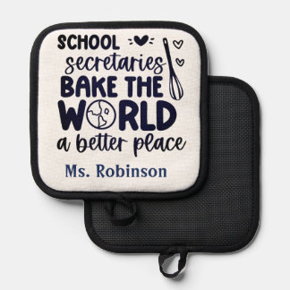Personalisiert School Secretary Topflappen