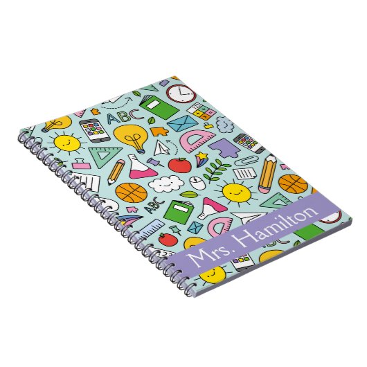 Personalisiert School Supplements Notebook Notizblock (Rechte Seite)