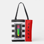 Personalisiert School Tote Bag Tasche (Rückseite)