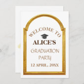 Personalisiert School Uni-Abschluß Celebration (Vorne/Hinten)