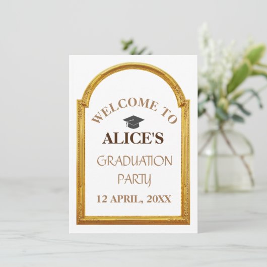 Personalisiert School Uni-Abschluß Celebration (Stehend Vorderseite)