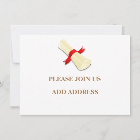 Personalisiert School Uni-Abschluß Celebration (Rückseite)