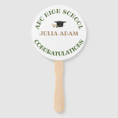 Personalisiert School Uni-Abschluß Celebration Fächer (Vorderseite)