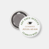 Personalisiert School Uni-Abschluß Celebration Magnet (Vorderseite/Rückseite)